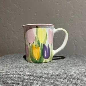 MESA International Hand Painted for Starbucks Tulips Ceramic Mug